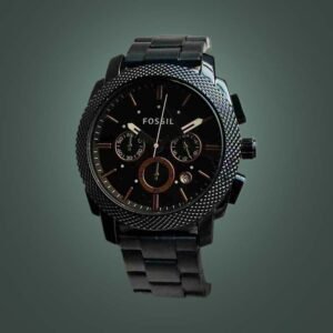 Fossil-Machine-Chronograph-Black-Dial-Men's-watch-for-Man-Formal-Casual-Brand-Name-box-free-(Gift-for-Men)-(Copy)