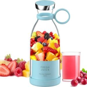 Portable Blender,USB Rechargeable Mini Juicer Blender,Electric Juicer Bottle Blender Grinder Mixer,Personal Size Blender for Juices,Shakes and Smoothies
